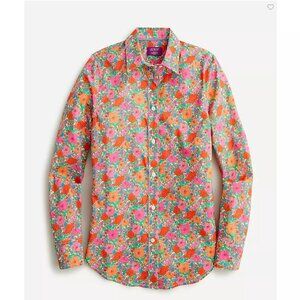 Slim Fit Floral Blouse Size 2 | J Crew Liberty Print Top | Liberty Print Shirt